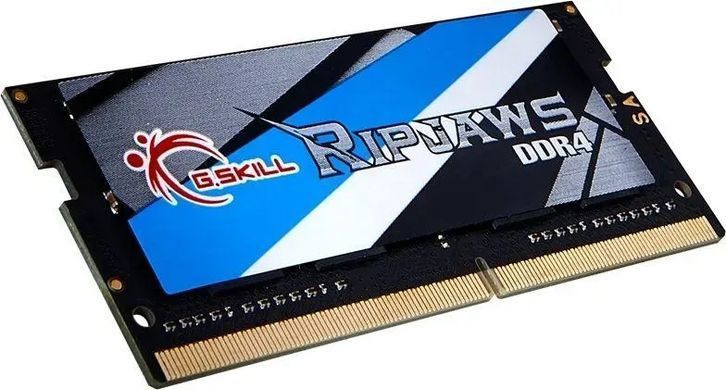 Пам'ять для ноутбуків G.Skill 16 GB (2x8GB) SO-DIMM DDR4 2400 MHz Ripjaws (F4-2400C16D-16GRS), DDR4, 16 Гб, 2, Відсутня