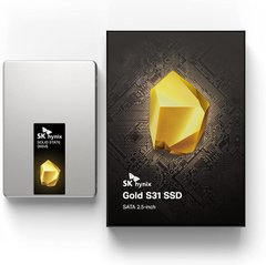 SSD SK hynix Gold S31 1 TB Sata III 2.5" 3D TLC (SHGS31-1000GS-2), Чорний