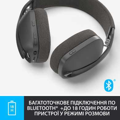 Навушники з мікрофоном Logitech Zone Vibe 100 Graphite (981-001213)