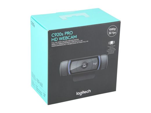 Веб-камера Logitech Webcam C920S PRO HD 1080p (960-001257) - Уценка, Черный