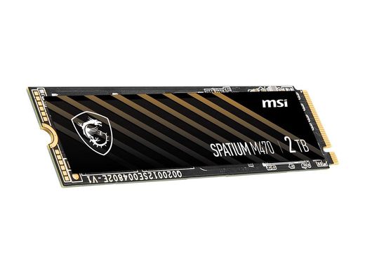 SSD MSI SPATIUM M470 2TB M.2 PCIe 4.0 x4 (S78-440Q470-P83), Чорний