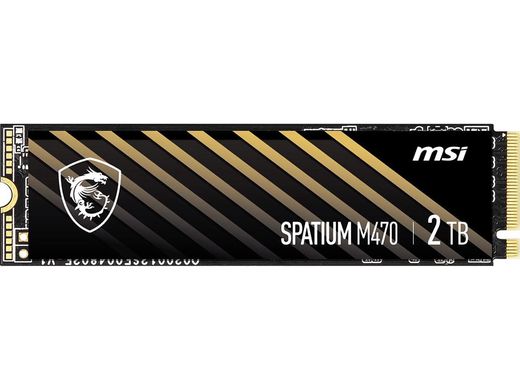 SSD MSI SPATIUM M470 2TB M.2 PCIe 4.0 x4 (S78-440Q470-P83), Чорний