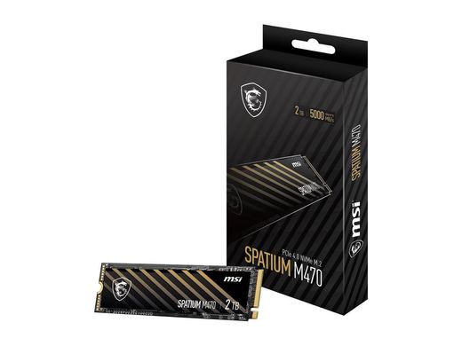 SSD MSI SPATIUM M470 2TB M.2 PCIe 4.0 x4 (S78-440Q470-P83), Чорний