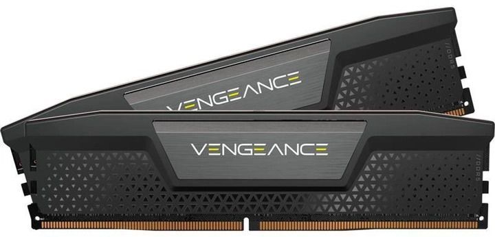 Оперативная память Corsair 48 GB (2x24GB) DDR5 5200 MHz Vengeance Black (CMK48GX5M2B5200C38), DDR5, 48 ГБ, 2, Охлаждения модуля, Отсутствует