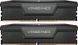 Оперативная память Corsair 48 GB (2x24GB) DDR5 5200 MHz Vengeance Black (CMK48GX5M2B5200C38), DDR5, 48 ГБ, 2, Охлаждения модуля, Отсутствует