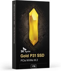 SSD SK hynix Gold P31 1TB M.2 PCIe Gen3x4 3D TLC (SHGP31-1000GM-2), Черный