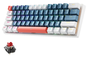 Механическая клавиатура Machenike K500-B61 Red Switch BW ENG/UKR