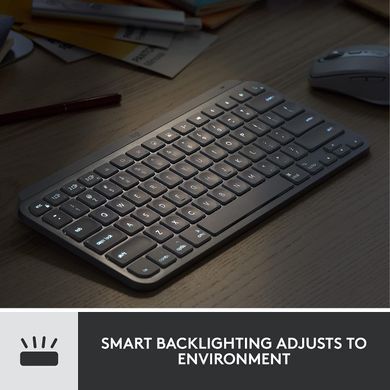 Комплект Клавіатура Logitech MX Keys Mini Combo for Business Wireless Mouse and Keyboard Combo ESP/UKR Graphite (920-011053)