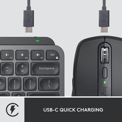Комплект Клавіатура Logitech MX Keys Mini Combo for Business Wireless Mouse and Keyboard Combo ESP/UKR Graphite (920-011053)