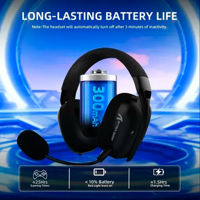 Навушники з мікрофоном ATTACK SHARK L80 PRO Black