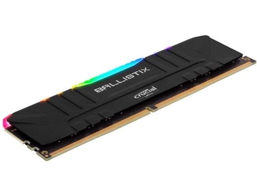 Оперативная память Crucial DDR4-3600 16384MB PC4-28800 (Kit of 2x8192) Ballistix Black RGB (BL2K8G36C16U4BL), DDR4, 16 Гб, 2, Поддержка профиля XMP, Присутствует