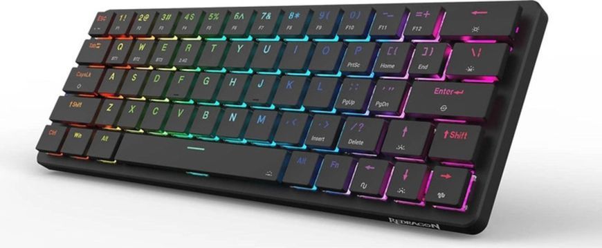 Клавіатура Redragon Elise K624P KBS RGB Black ENG (K624P-KBS), Чорний