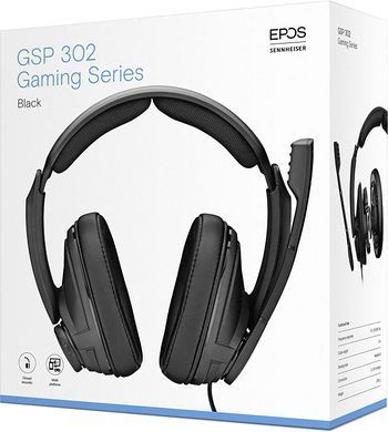 Компьютерная гарнитура Sennheiser GSP 302 (1000242), На дужке