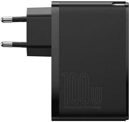 Сетевое зарядное устройство Baseus GaN2 Pro Q.C 2C + Charger Type-C Cable 100W Black (CCGAN2P-L01)