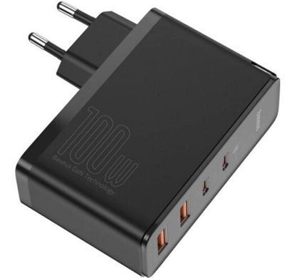 Сетевое зарядное устройство Baseus GaN2 Pro Q.C 2C + Charger Type-C Cable 100W Black (CCGAN2P-L01)
