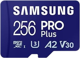 Карта памяти Samsung 256 GB microSDXC UHS-I U3 V30 A2 PRO Plus 2023 (MB-MD256SA)