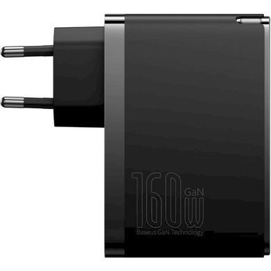 Мережевий зарядний пристрій Baseus GaN5 Pro Fast Charger 160W Black Type-C to Type-C cable (P10110825113-00)