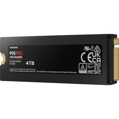 SSD накопитель Samsung 990 PRO with Heatsink 4 TB (MZ-V9P4T0CW)