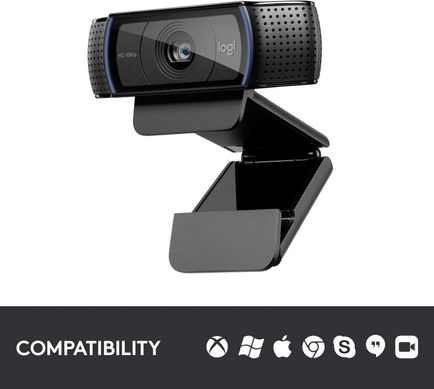 Веб-камера Logitech Webcam C920x PRO HD 1080p (960-001335), Чорний