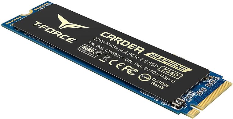 SSD TEAM T-Force CARDEA Zero Z440 1TB 3D TLC NAND M.2 NVMe PCIe Gen4 (TM8FP7001T0C311), Черный