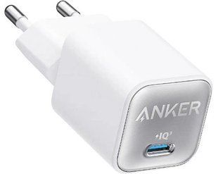 Сетевое зарядное устройство Anker PowerPort 511 Nano III GaN 30W 1xUSB-C PIQ3.0 White (A2147G21)