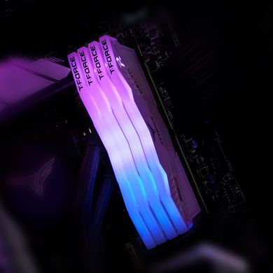 Оперативна пам'ять Team T-Force Delta RGB White DDR5 6000 MHz 32GB (2x16GB) CL30 (FF4D532G6000HC30DC01), DDR5, 32 Гб, 2, Охолодження модуля, Присутня