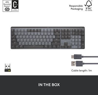 Клавіатура Logitech MX Mechanical Wireless Illuminated Performance Keyboard Black (920-010547)