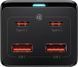 Мережевий зарядний пристрій Baseus GaN3 Pro AC 2хUSB+2хType-C 100W Cable Type-C-Type-C 1m (PSZM000401)