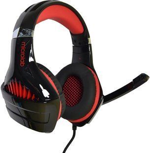 Навушники Microlab G6 Black/Red (G6_b+r), Винесений на корпус