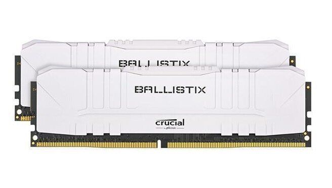 Оперативна пам'ять Crucial Ballistix 16GB (2 x 8GB) DDR4 3600 CL16 BL2K8G36C16U4W, DDR4, 16 Гб, 2, Охолодження модуля, Відсутня
