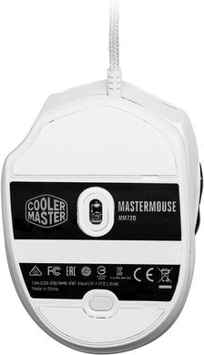 Миша Cooler Master MM720 Glossy White (MM-720-WWOL2) - Знижена в ціні, Білий, 16000 dpi