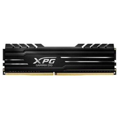 Оперативна пам'ять ADATA XPG GAMMIX D10 16GB 288-Pin PC RAM DDR4 3200 PC4 25600 Desktop Memory Model (AX4U3200716G16A-SBK10), DDR4, 16 Гб, 2, Охолодження модуля, Відсутня