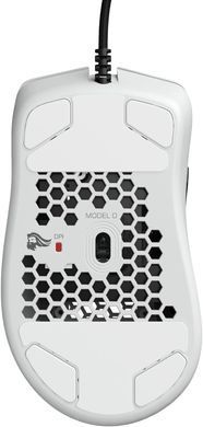 Миша Glorious Model D Minus Glossy USB White (GLO-MS-DM-GW), 12000 dpi