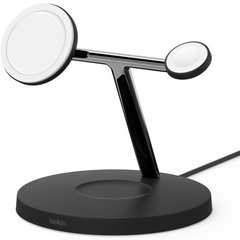 Док-станція Belkin BOOST CHARGE PRO 3-in-1 Wireless Charger with MagSafe Black (HPG02, WIZ009ttBK-APL)