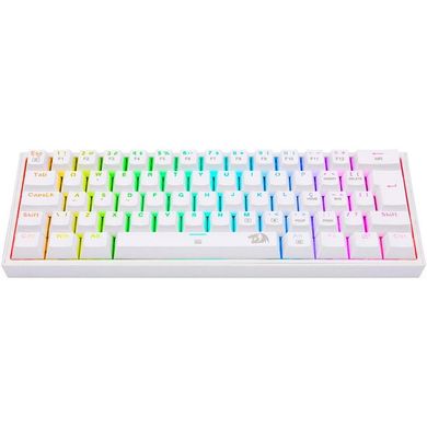 Клавиатура Redragon Fizz K617 White ENG (K617RGB-W), Белый, Белый
