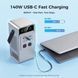 Зовнішній акумулятор (павербанк) CTOLITY AP200 60000mAh 200W Silver