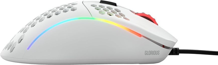 Миша Glorious Model D Minus Glossy USB White (GLO-MS-DM-GW), 12000 dpi