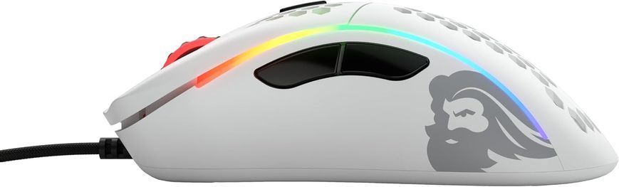 Миша Glorious Model D Minus Glossy USB White (GLO-MS-DM-GW), 12000 dpi