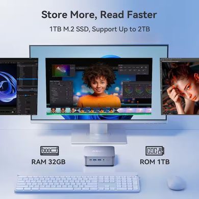 Міні-комп'ютер KAMRUI M5 Intel i7-14650HX 16Cores 32GB DDR4 1TB SSD