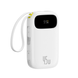 Зовнішній акумулятор (Power Bank) Baseus EnerFill FC31 Digital Display Power Bank with Built-in USB-C + C Cable 20000mAh 45W Moon White (P10082105213-00)