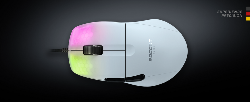 Мышь Roccat Kone Pro AIMO White (‎ROC-11-405-01) - Уценка, Черный, 19000 dpi