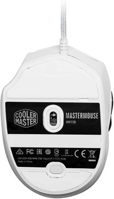 Миша Cooler Master MM720 Glossy White (MM-720-WWOL2), 16000 dpi