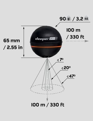 Картплоттер(GPS)-смарт-эхолот Deeper Smart Sonar PRO+ 2.0 (ITGAM1080)