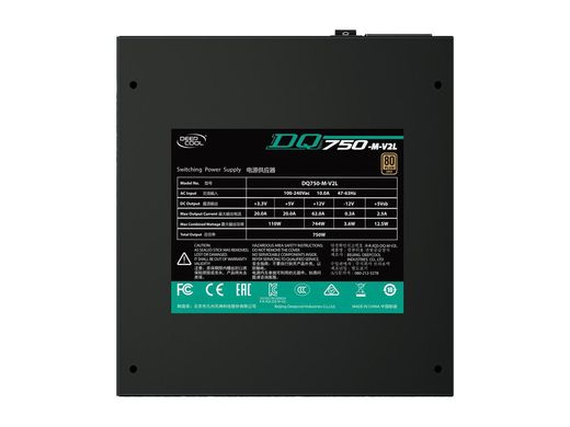 Блок питания DeepCool 750W DQ750-M-V2L