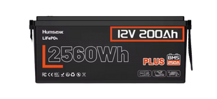 Акумулятор для ДБЖ/інвертора Humsienk Plus LiFePO4 12V 200Ah , BMS 250A, 2560Wh (HS12V200AH250PLUS)