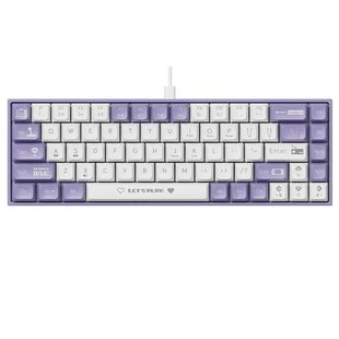 Клавиатура AJAZZ AK680 Wired Red Switches Iris Purple