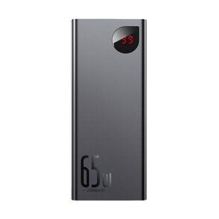 Внешний аккумулятор (павербанк) Baseus Adaman Metal Digital Display Quick Charge Power Bank 65W 20000mAh Black (PPIMDA-D01)