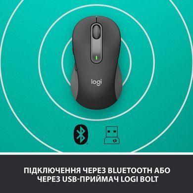 Мышь Logitech Signature M650 Wireless Mouse Graphite (910-006253), 4000 dpi