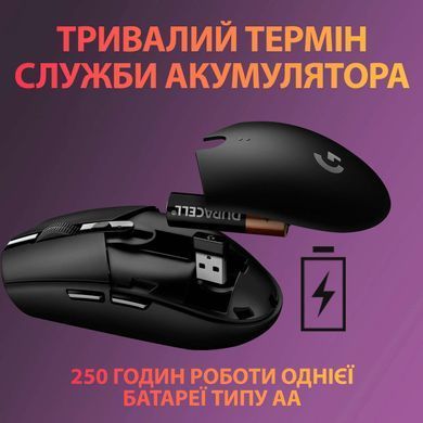 Мышь Logitech G305 Lightspeed Black (910-005282), 12000 dpi