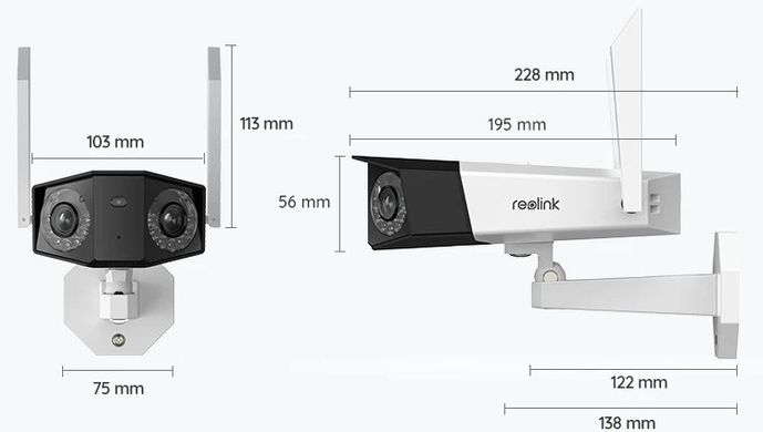 IP-камера відеоспостереження Reolink Duo 2 WiFi